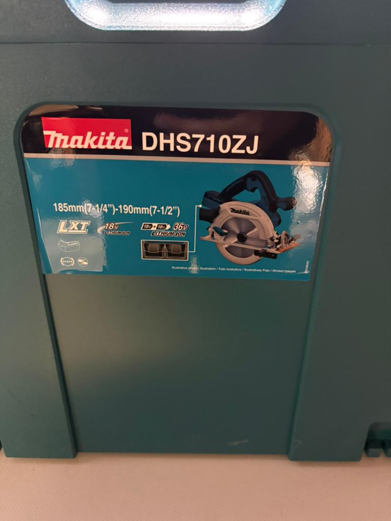 Makita accu cirkelzaag DHS710ZJ 18V+18V 190mm 68,5mm diep, Ophalen of Verzenden, Nieuw