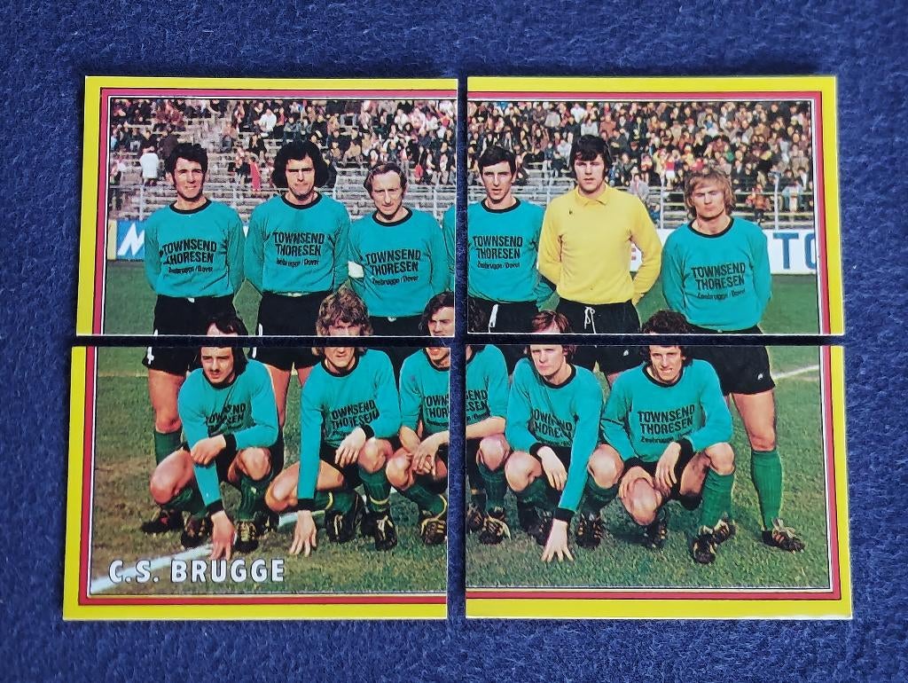 Panini stickers voetbal ' FB 1975 - team CS Brugge ', Ophalen of Verzenden, Nieuw, Meerdere stickers