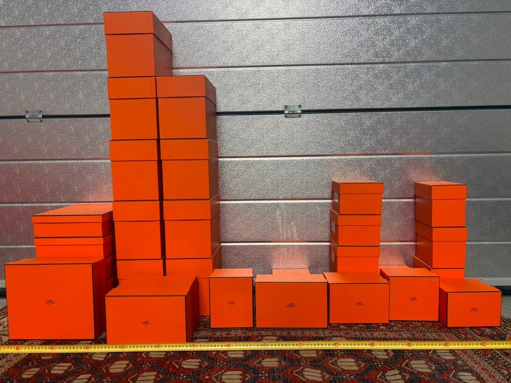 Hermès dozen klein formaat – originele oranje doosjes, Bijoux, Sacs & Beauté, Enlèvement ou Envoi, Comme neuf