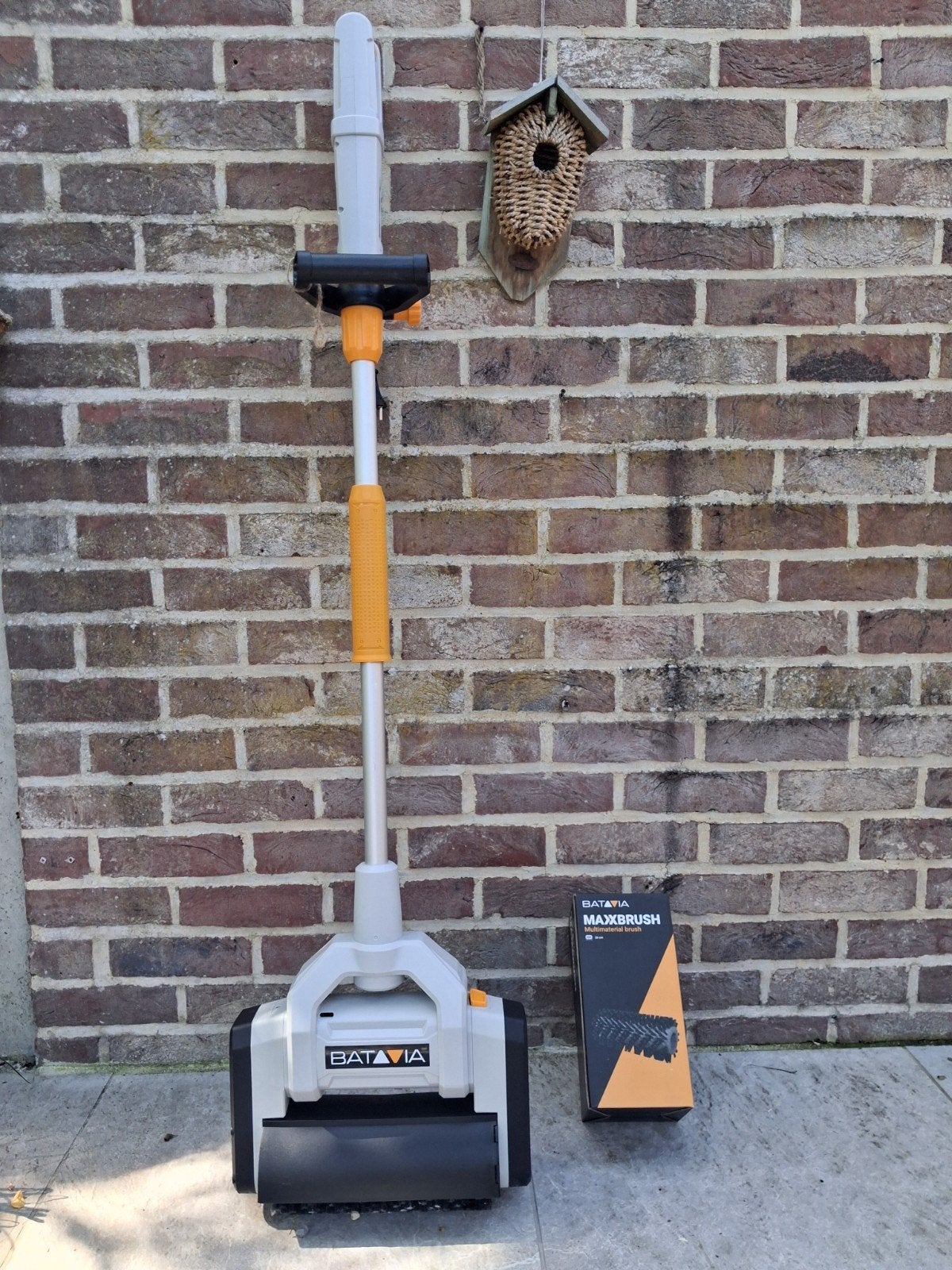 Brosse de terrasse puissante comme neuve, Jardin & Terrasse, Enlèvement
