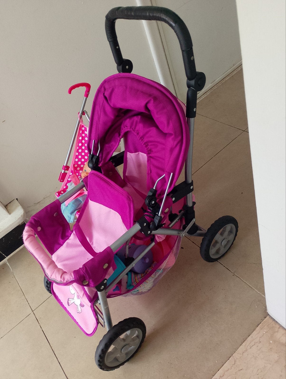 pop buggy, Ophalen