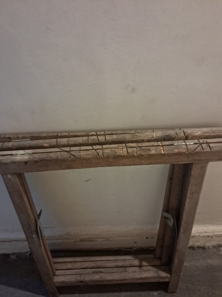 Un lot de 2 tréteaux en bois., Enlèvement, Utilisé