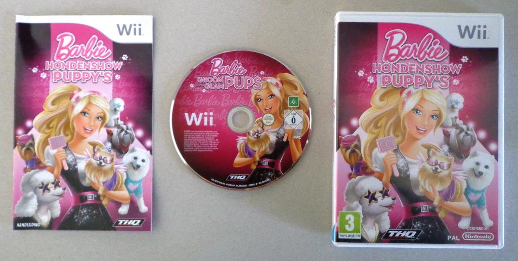 Barbie Hondenshow Puppy's voor de Nintendo Wii Compleet, Ophalen of Verzenden, Zo goed als nieuw