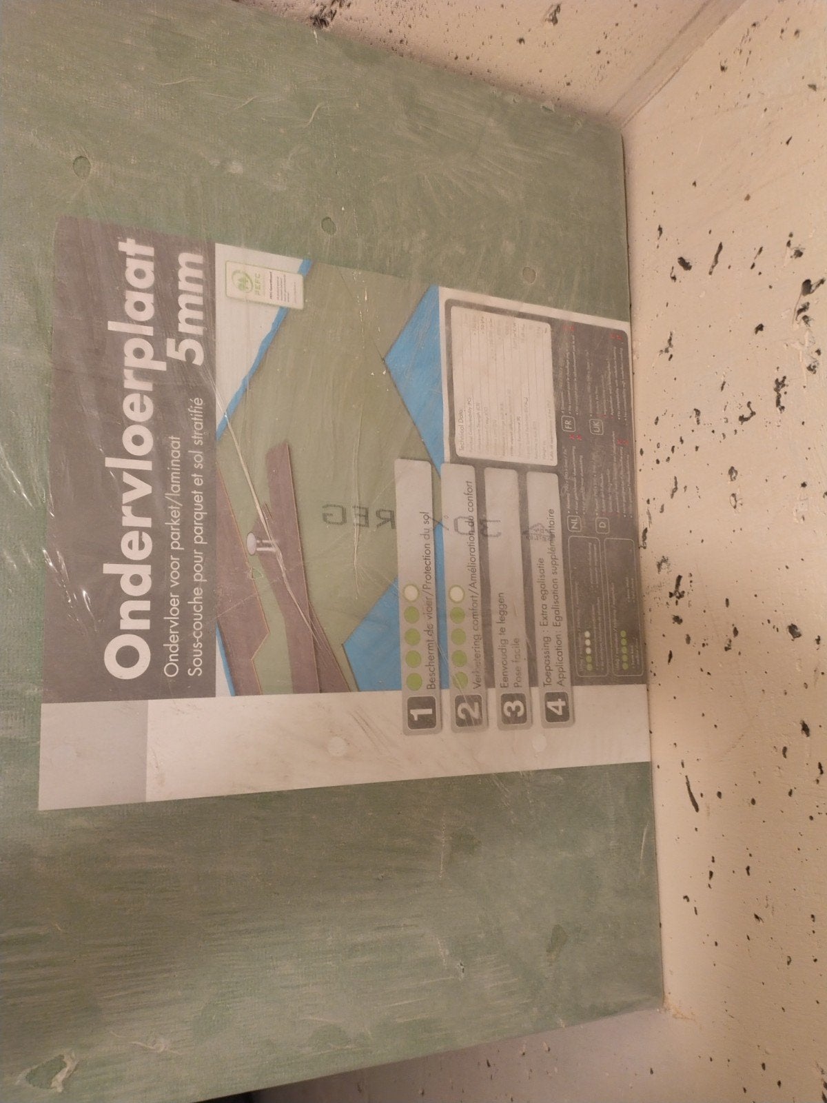 Ondervloer laminaat, 5mm, 7m2., Ophalen, Nieuw, Vloerdelen of -planken
