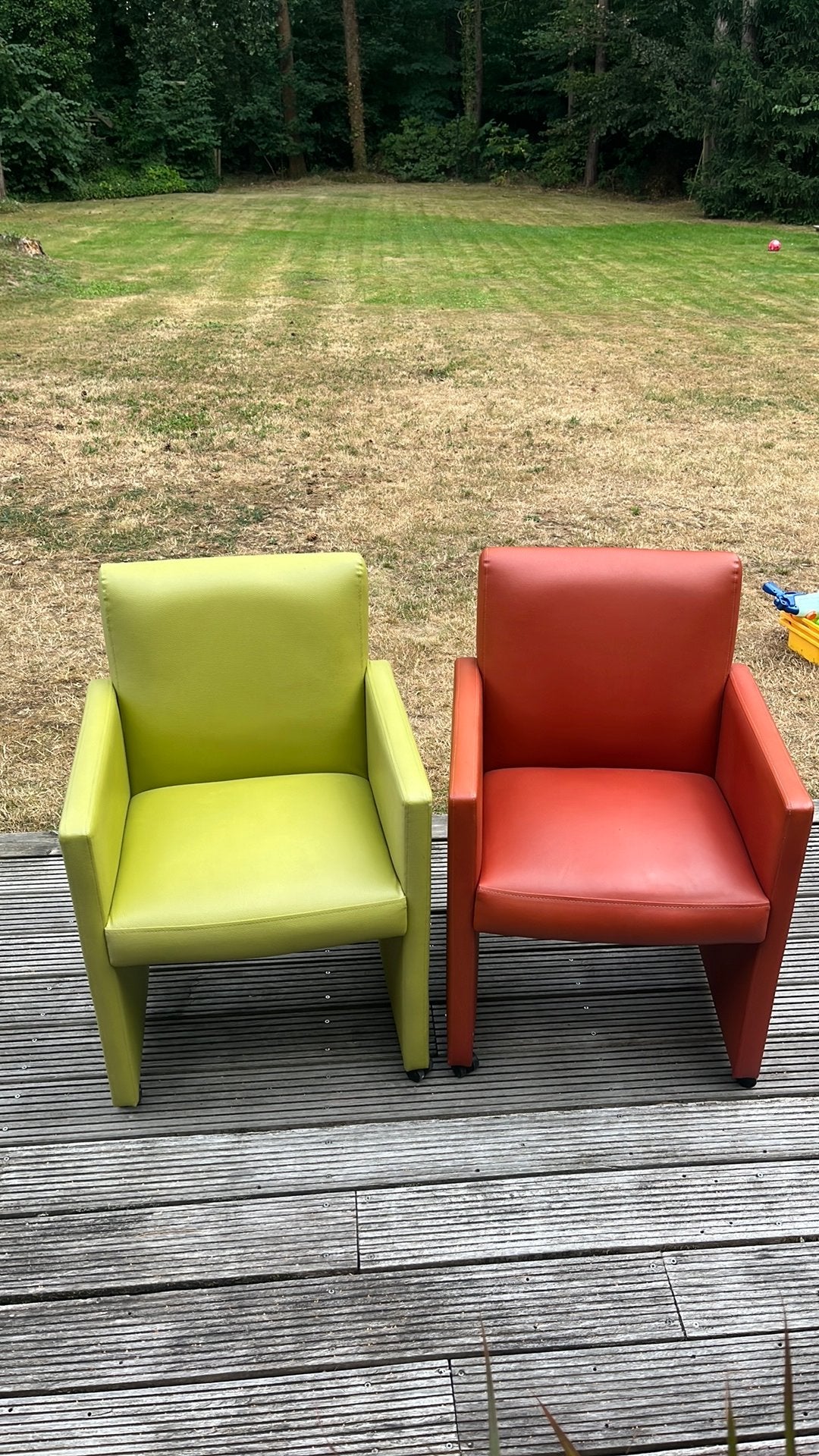 Lederen eetkamerstoelen / bureaustoelen / zeteltjes, Huis en Inrichting, Ophalen, Overige kleuren, Leer, Zo goed als nieuw
