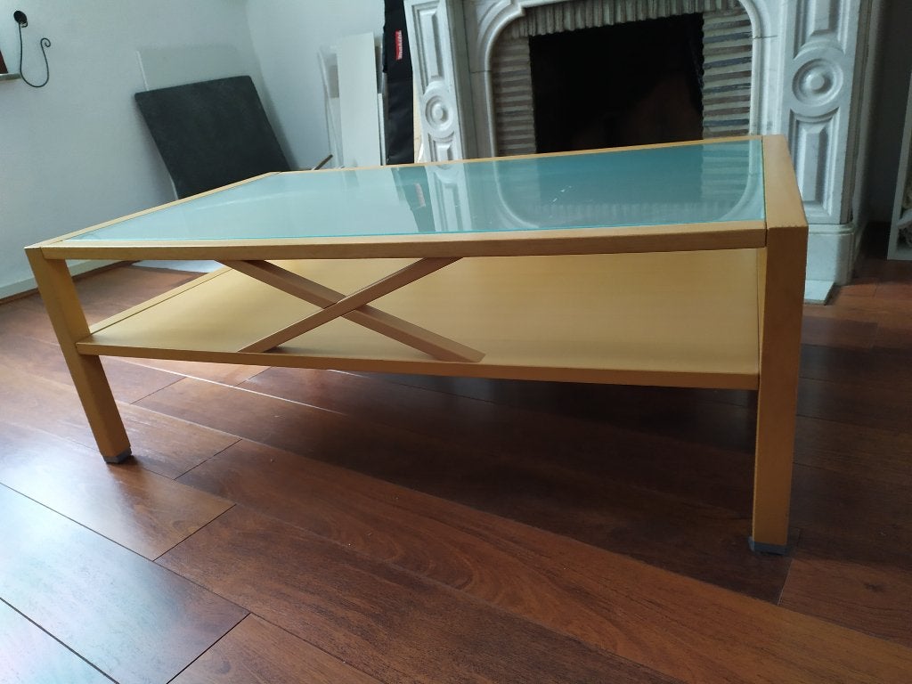 Salontafel, Huis en Inrichting, Tafels | Salontafels, Ophalen, Gebruikt, 100 tot 150 cm, 50 tot 100 cm