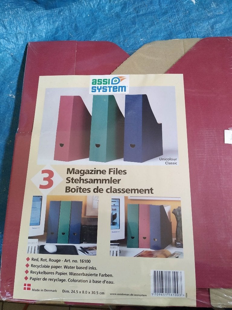 nieuw pakket van 3 kartonnen klasseerdozen voor bureel, Ophalen of Verzenden