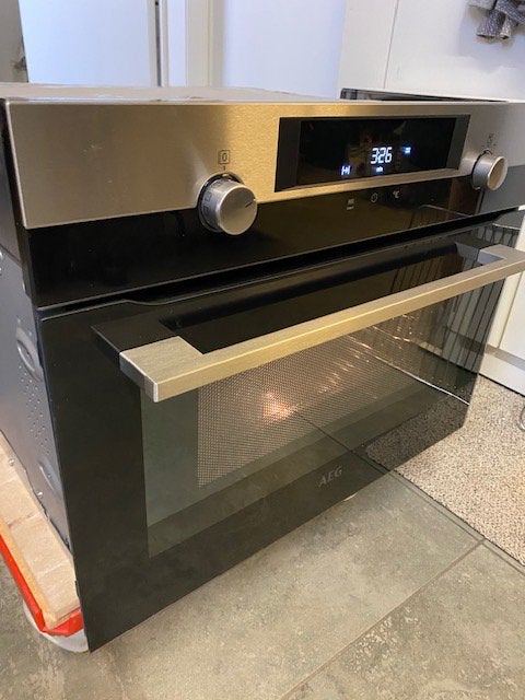 Microgolfoven AEG zwart, Electroménager, Micro-ondes, Encastré, Comme neuf, Enlèvement, Four