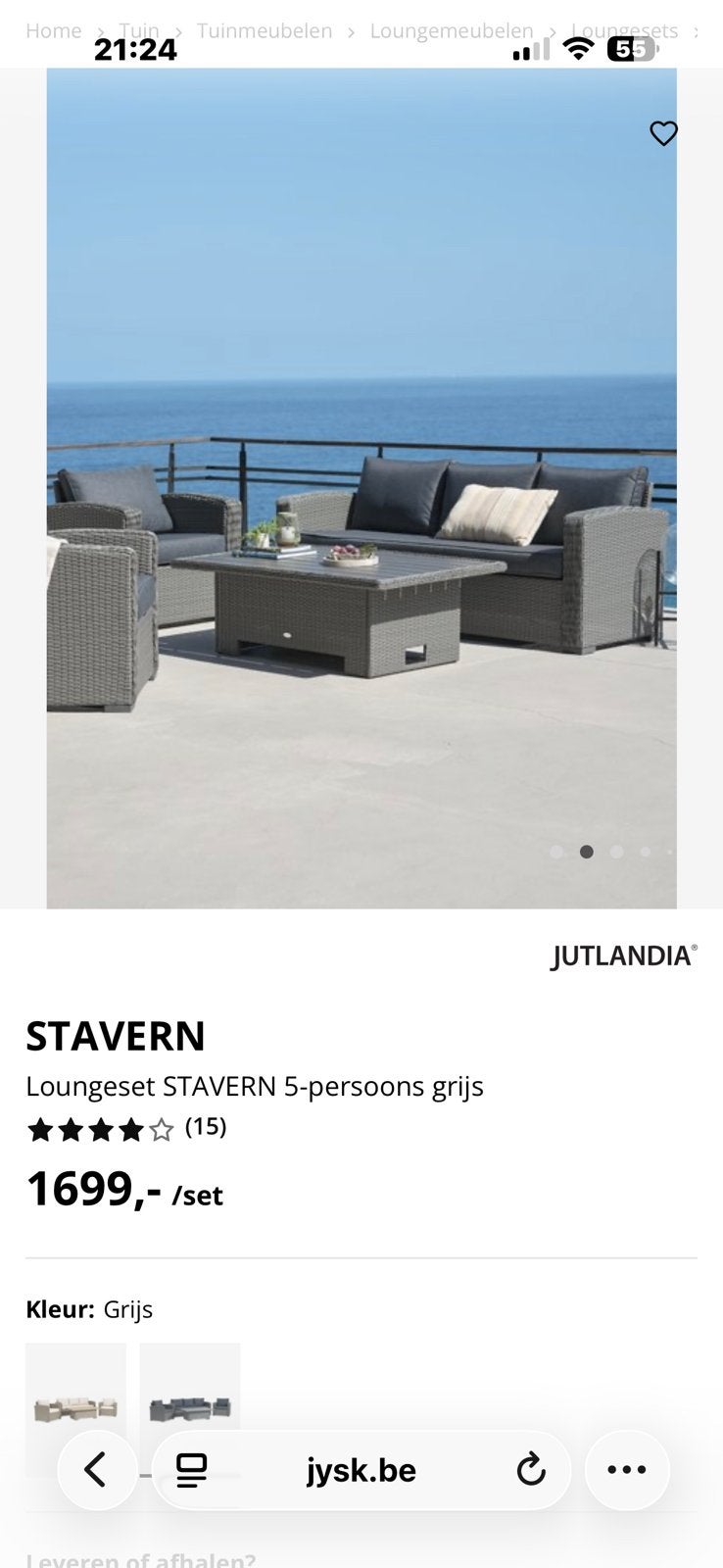 Salon de jardin, Tuin en Terras, Ophalen, Zo goed als nieuw