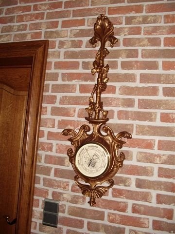 Prachtige grote barometer, Audio, Tv en Foto, Weerstations en Barometers, Ophalen, Zo goed als nieuw, Barometer