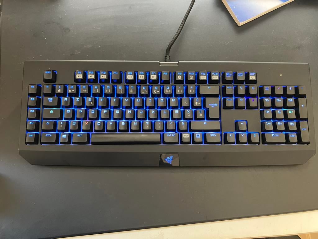 Razer blackwidow Chroma mechanisch toetsenbord, Computers en Software, Toetsenborden, Ophalen, Azerty, Zo goed als nieuw