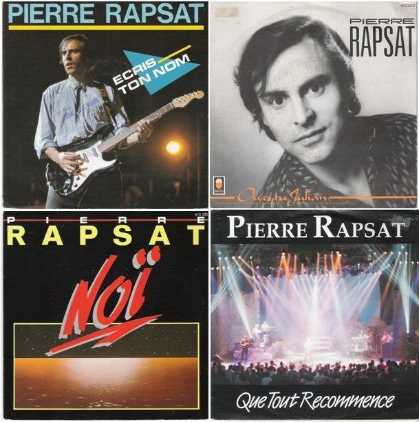 †PIERRE RAPSAT - PAKKET!, 7 inch, Zo goed als nieuw, Pop, Fotohoes