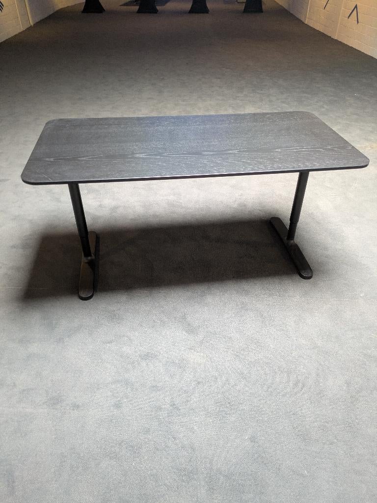 Bureautafel, Huis en Inrichting, Bureaus, Ophalen, Zwart, Gebruikt, Hout