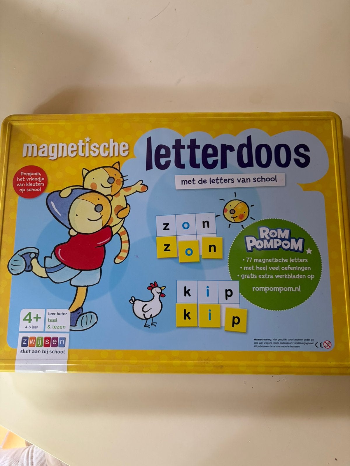 Magnetische letterdoos, Kinderen en Baby's, Ophalen, Zo goed als nieuw