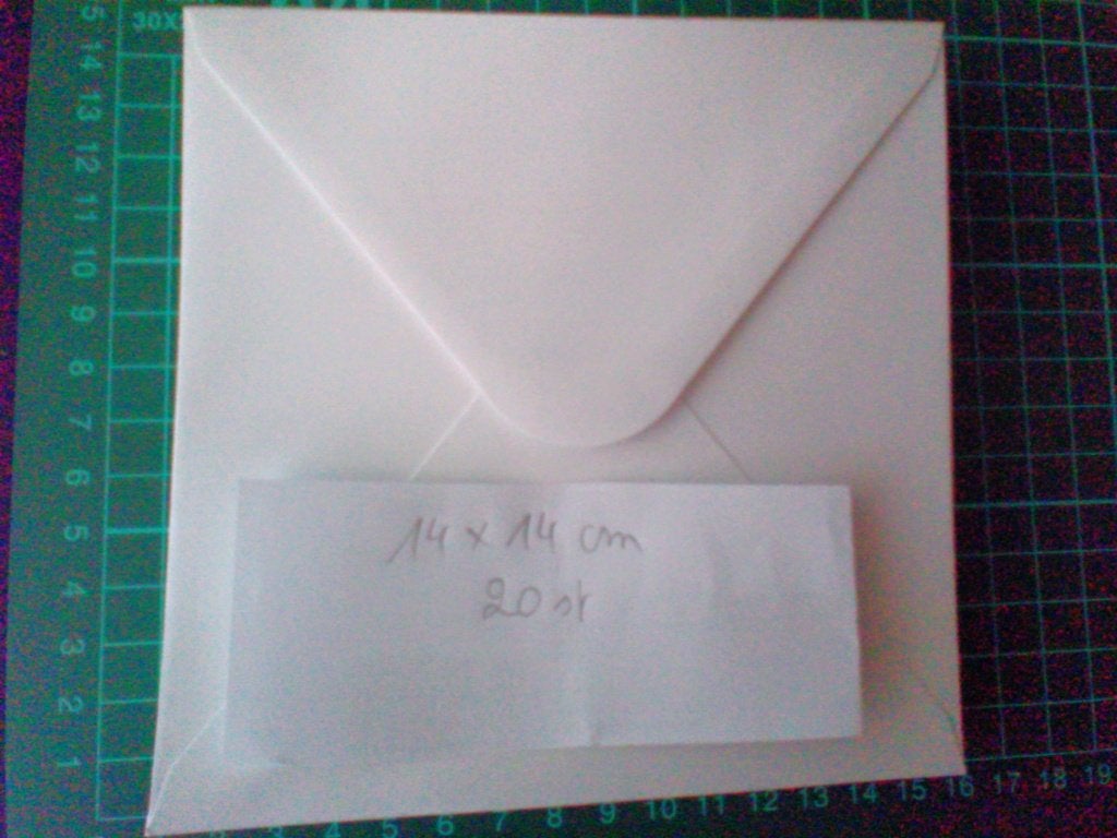 20 omslagen wit vierkant 14x14cm, Divers, Enlèvement ou Envoi, Neuf
