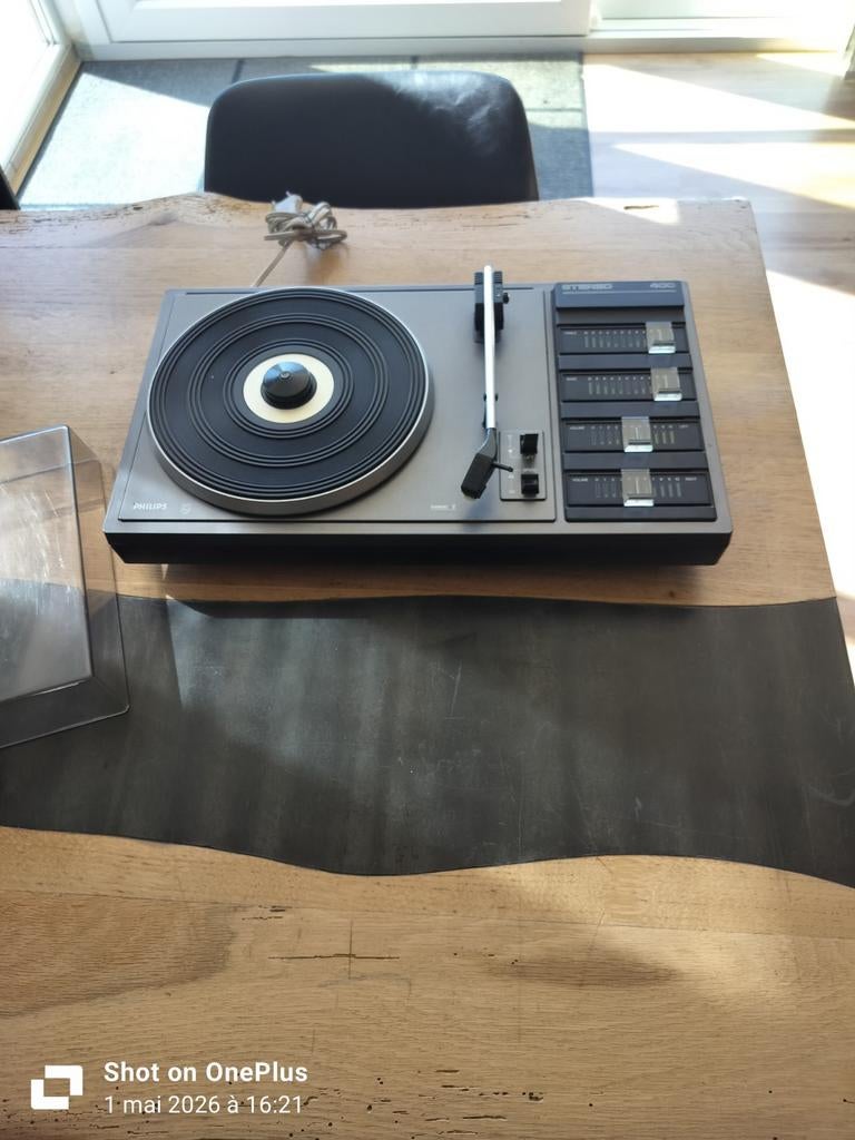 Platine Philips stéréo 400, TV, Hi-fi & Vidéo, Tourne-disques, Enlèvement, Philips