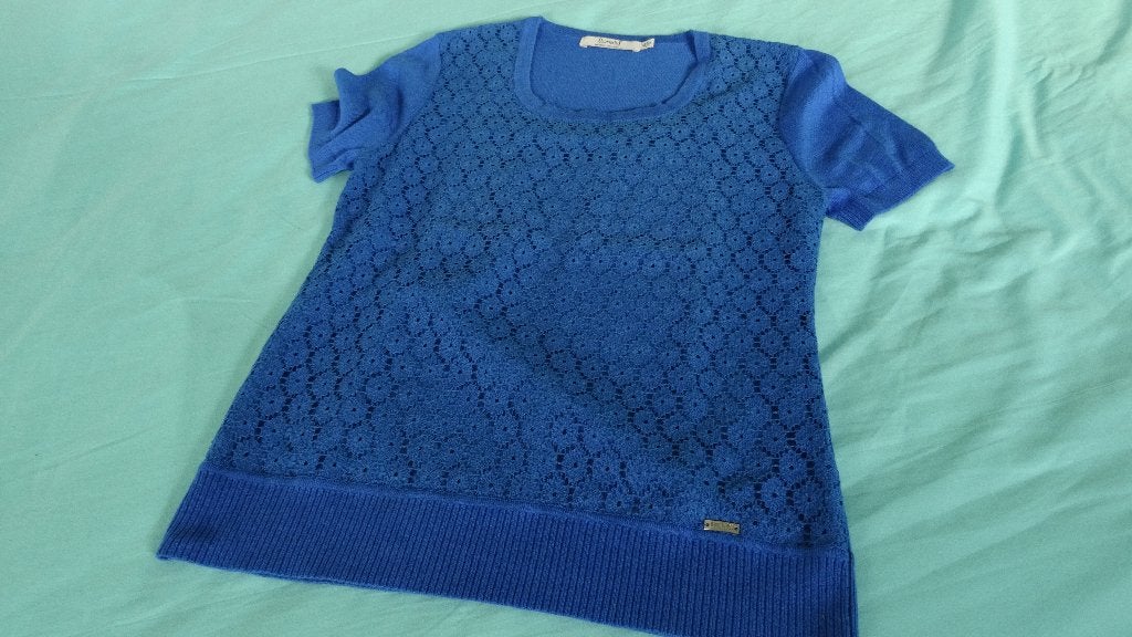 TOP "LUNAS", Kleding | Dames, Topjes, Maat 38/40 (M), Blauw, Ophalen of Verzenden, Zo goed als nieuw
