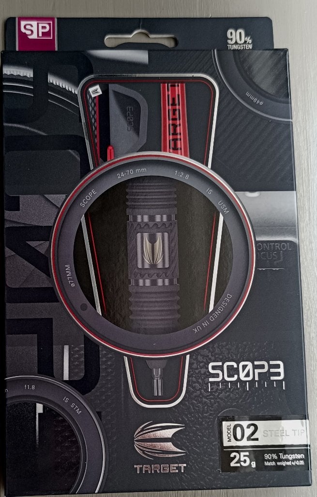 darts Target scope 02 - 25 gr -zo goed als nieuw, Ophalen of Verzenden