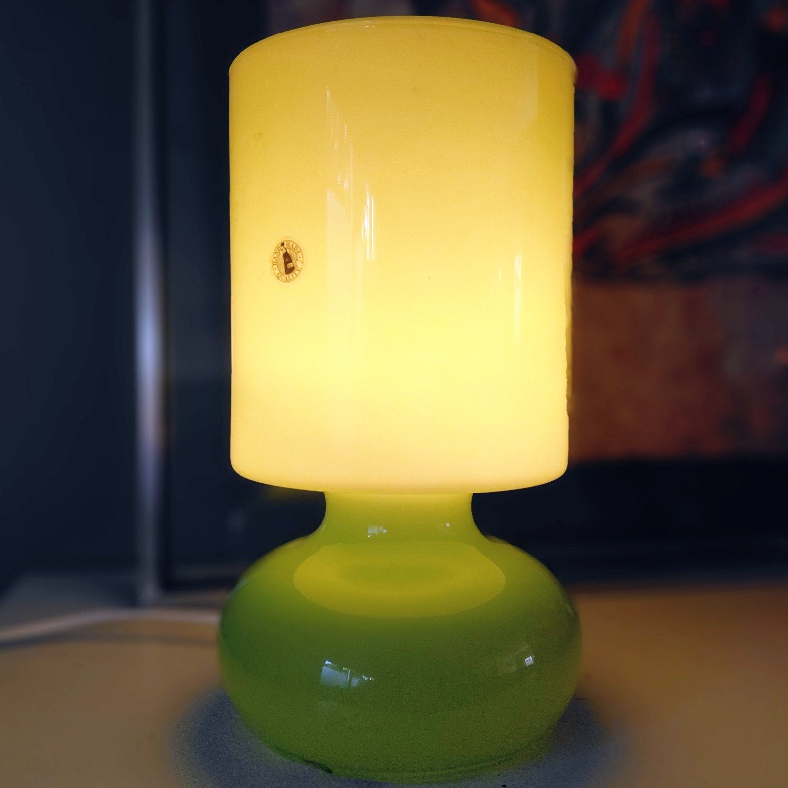 Lampe de table Vintage Working IKEA Lykta en verre vert, Maison & Meubles, Lampes | Lampes de table, Vintage Nineties Y2K, Moins de 50 cm