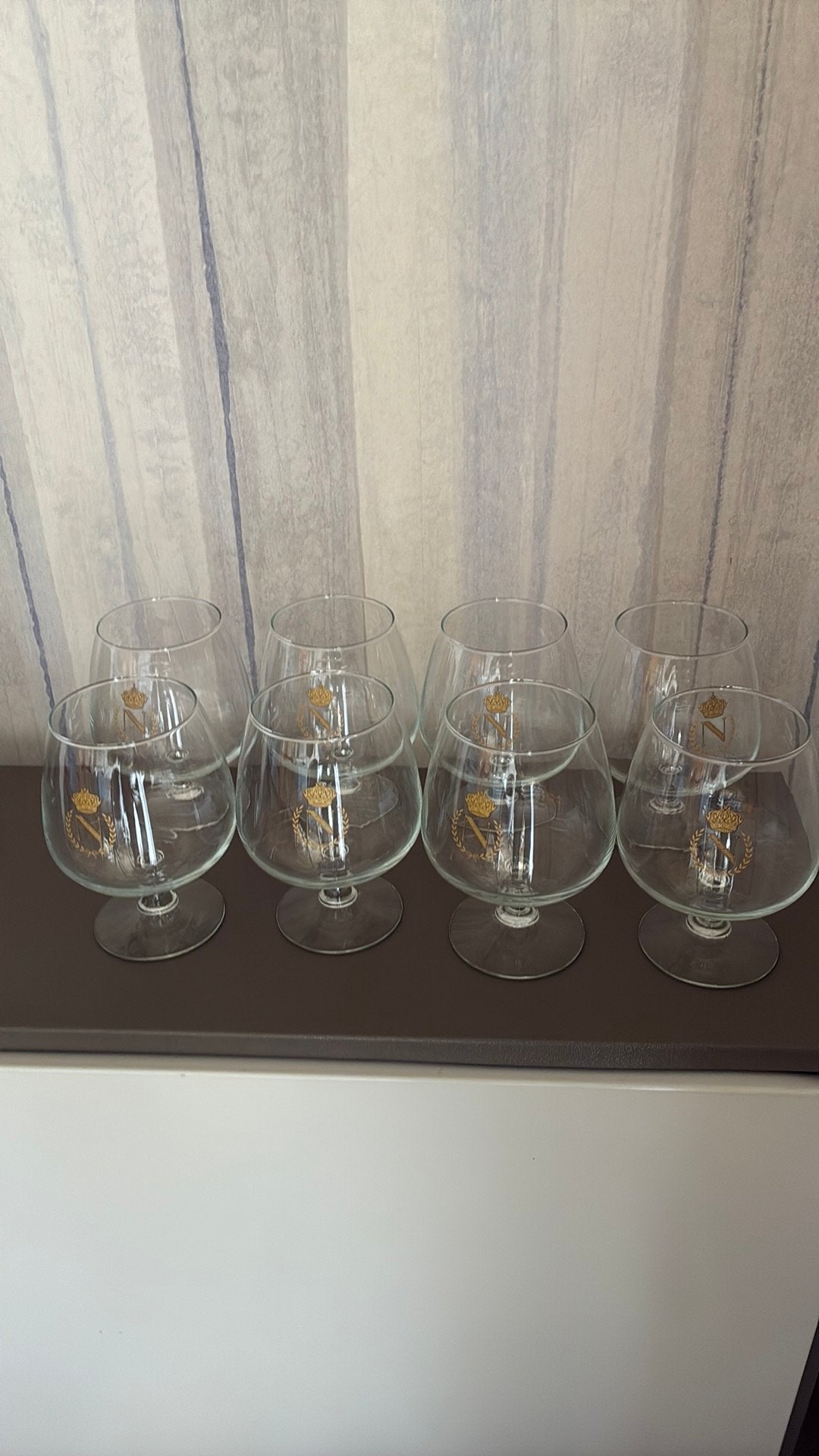 8 verres à cognac Napoléon, Collections, Enlèvement, Comme neuf