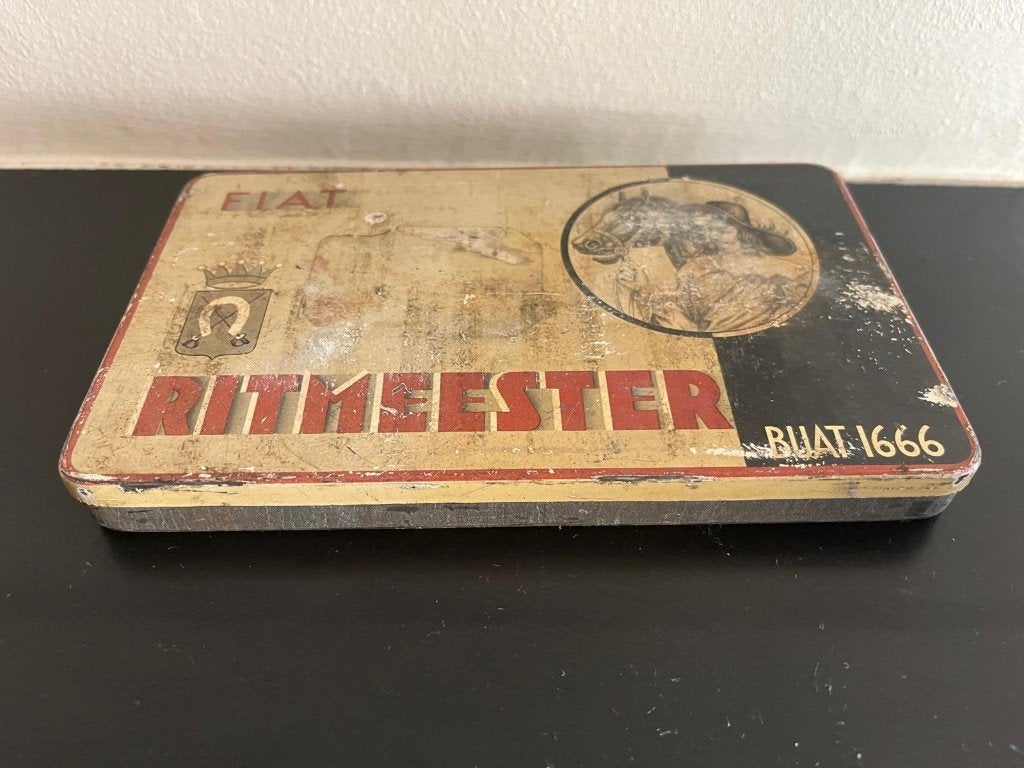 Vintage Ritmeester sigarenblik No.777 – jaren 50/60, Verzamelen, Ophalen of Verzenden