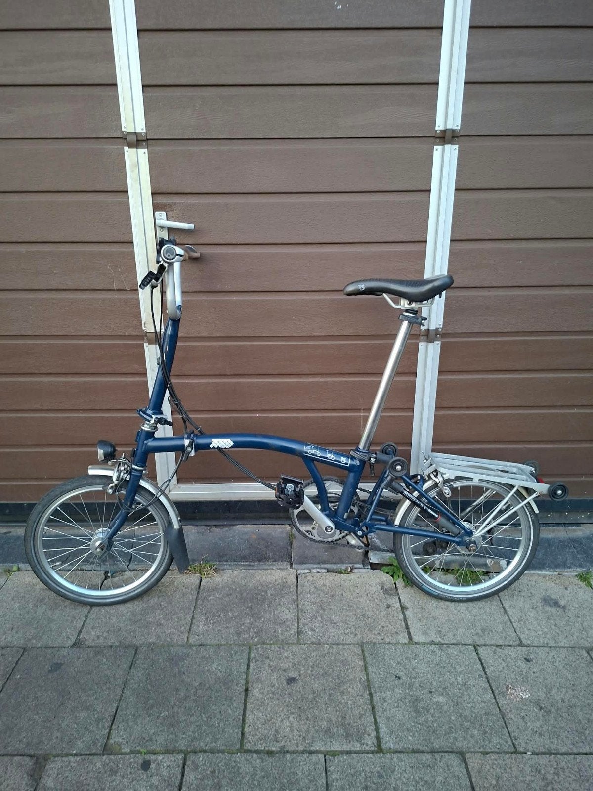 Brompton M6R , 6v , met verlichting, Vitesses, Enlèvement, Utilisé, Totalement pliable