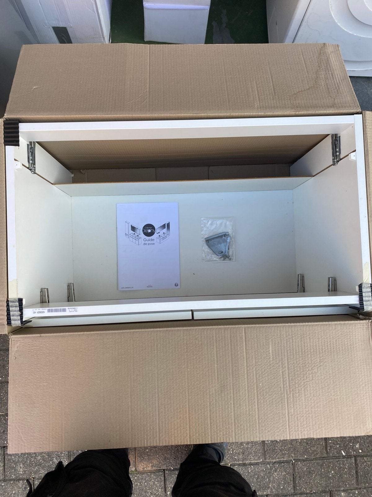 Lavabo suspendu avec meuble, Electroménager, Enlèvement, Neuf