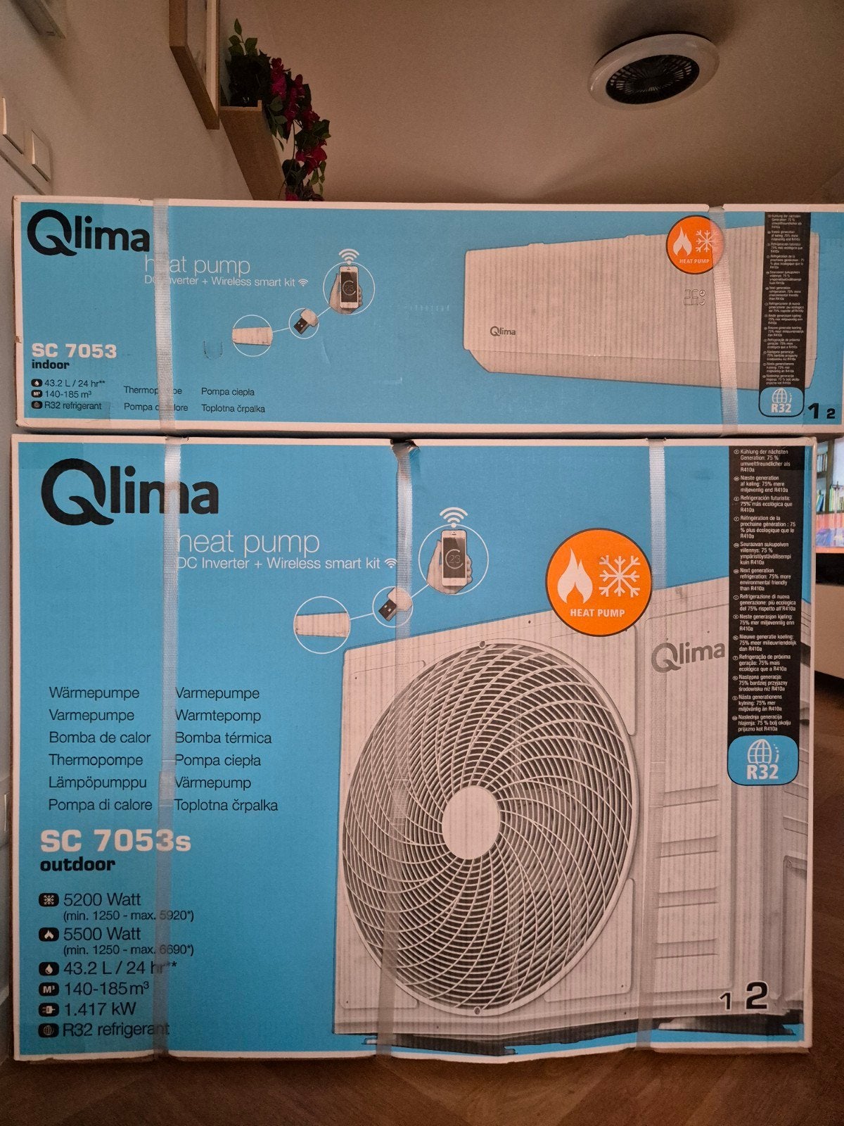 Climatiseur Split Qlima 5kw, Ophalen, Verwarmen