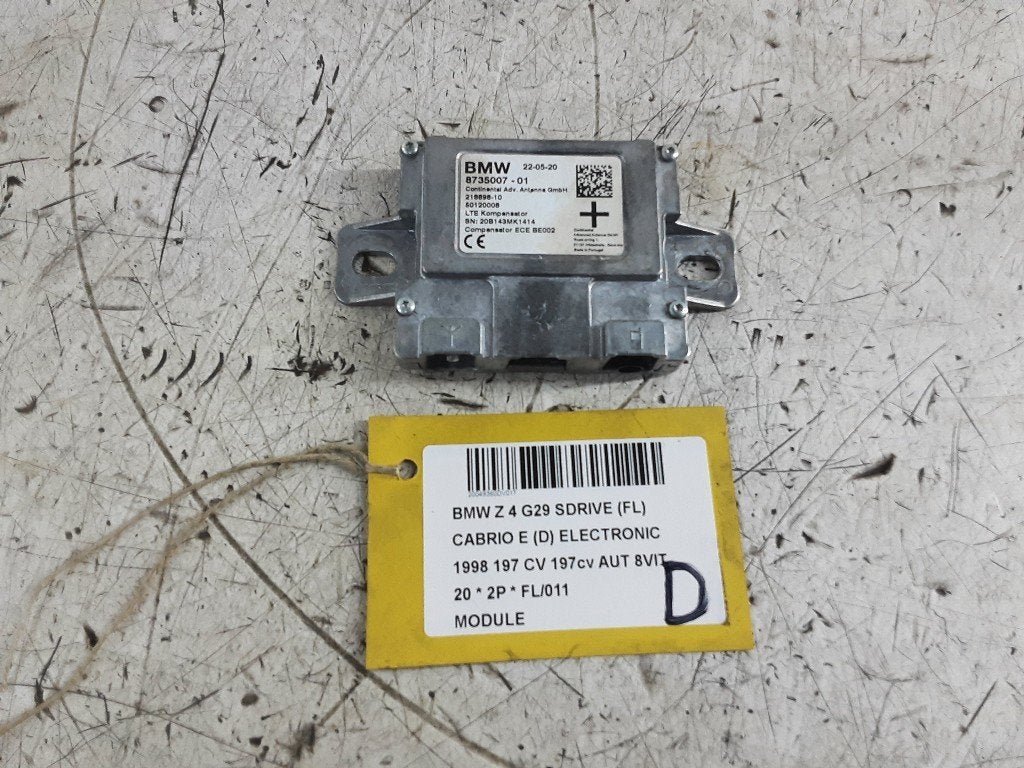 UNITE ELECTRONIQUE BMW Z4 Roadster (G29) (873500701), Mevr. I. Hauben, Utilisé, BMW, Rue de l'Espoir 34 34
4030  GRIVEGNÉE, BE