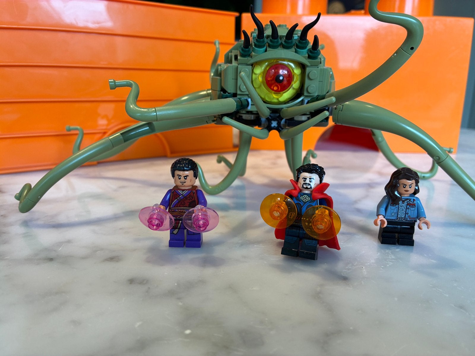 LEGO 76205 Marvel Gargantos Duel, met Octopus, Ophalen of Verzenden, Zo goed als nieuw, Lego, Marvel
