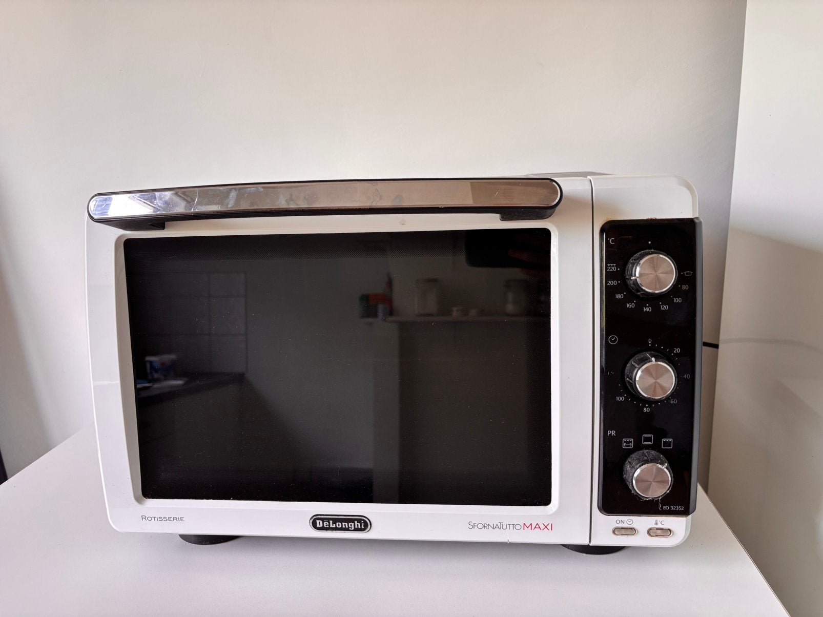 DeLonghi hetelucht oven, Elektronische apparatuur, Ovens, Ophalen, Minder dan 45 cm, Hete lucht, Zo goed als nieuw