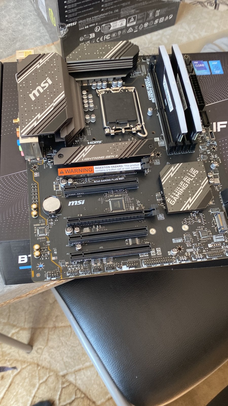 carte mere msi b760, Computers en Software, Moederborden, Ophalen of Verzenden, Zo goed als nieuw