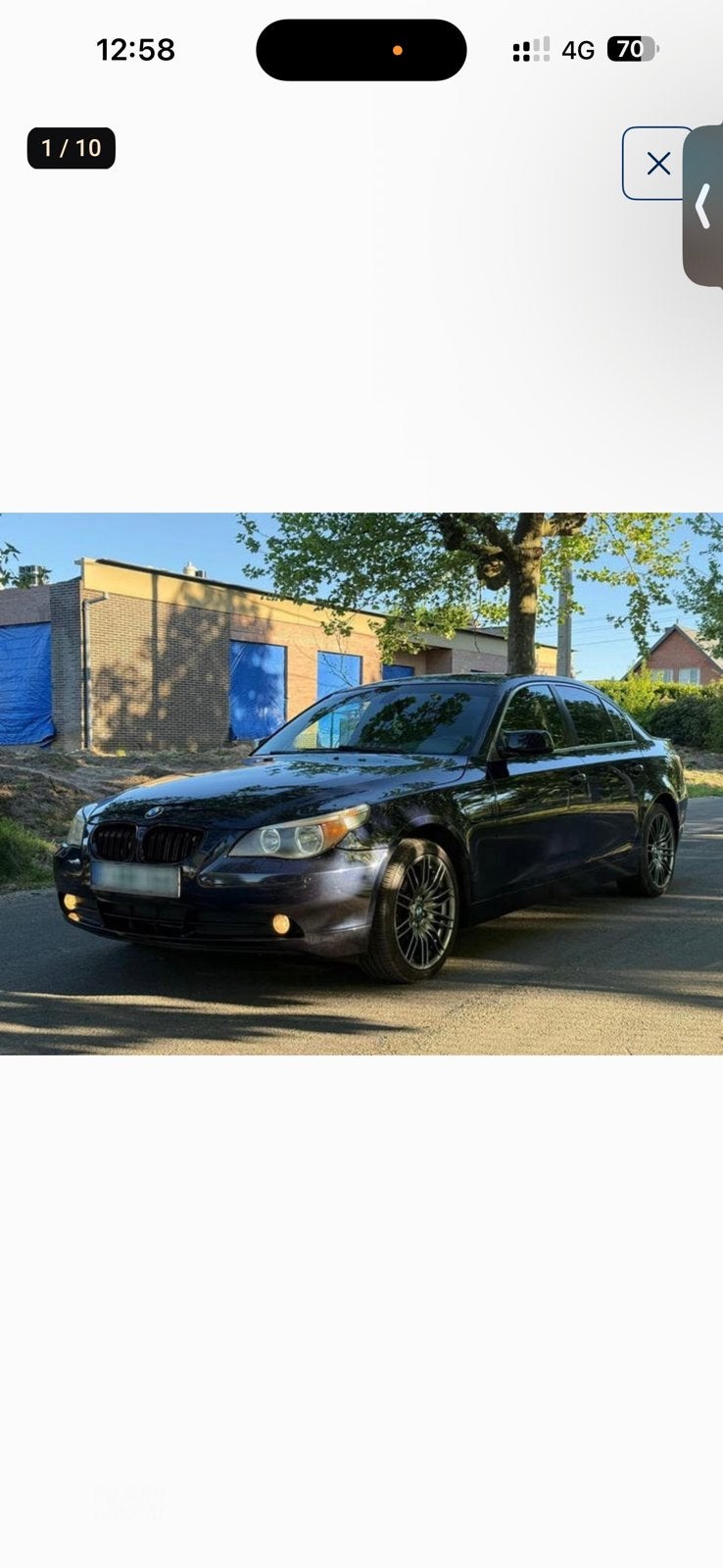 BMW 523i E60 uit 2004, Auto's, 2171 cc, 4 deurs, Achterwielaandrijving, Zwart