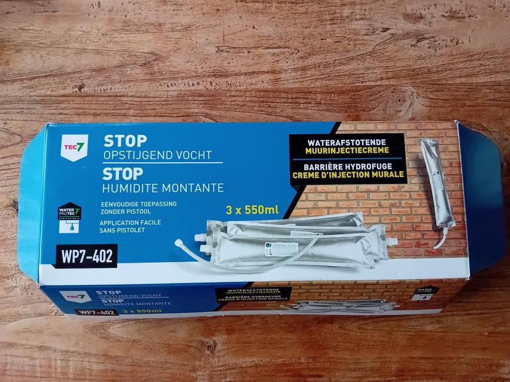 TEC7 WP7-402 Stop opstijgend vocht (WTCB AAA+) - 2 x 550 ml, Enlèvement ou Envoi, Neuf, Autres matériaux