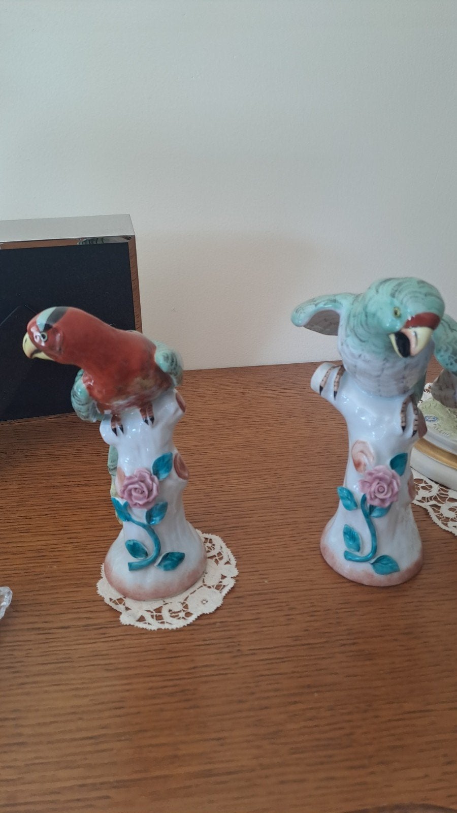 Belle paire de figurines d'oiseaux vintage — Legon Brugge Ce, Antiquités & Art, Enlèvement