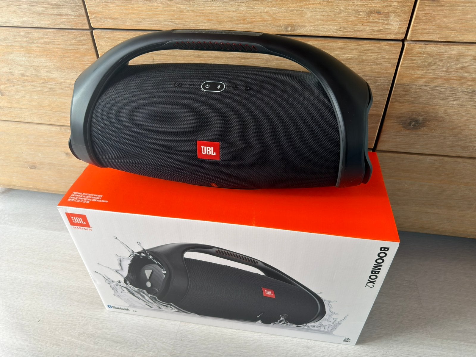 JBL Boombox 2 Draagbare Bluetooth Speaker ZGAN, 150 watt of meer, JBL, Ophalen of Verzenden, Zo goed als nieuw