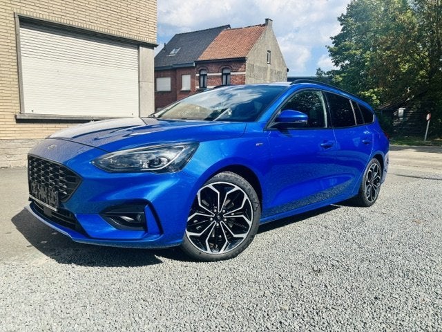Ford Focus ST-Line (bj 2020, automaat), Auto's, Ford, Gebruikt, Blauw, Bedrijf, 5 deurs