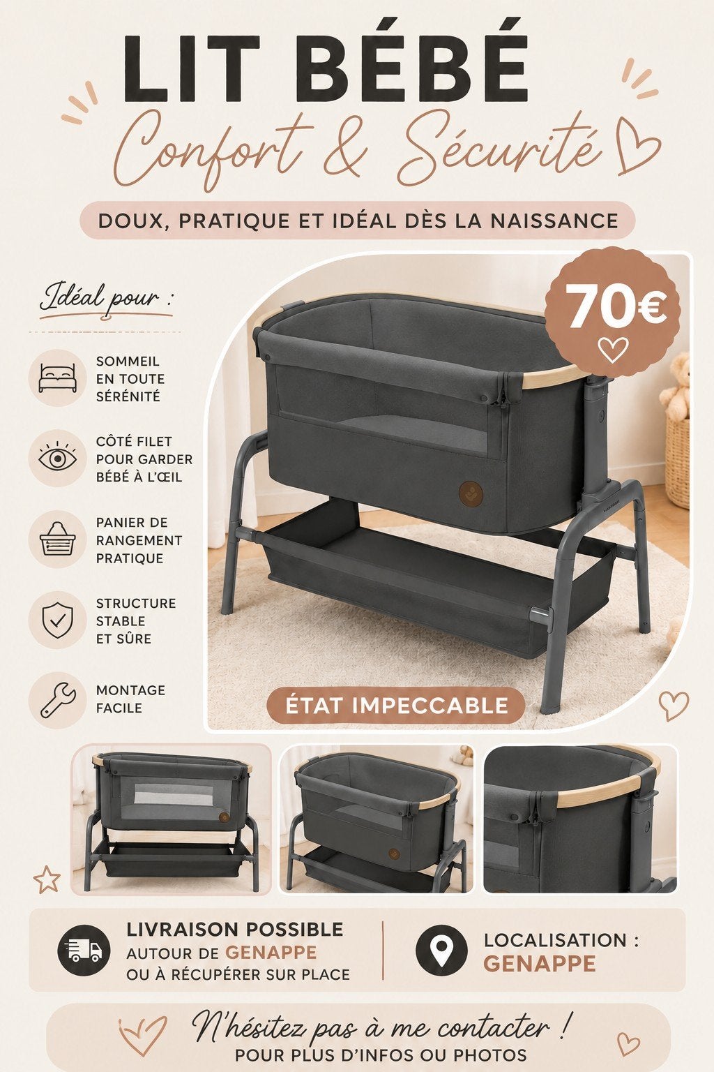 lit Cododo Bébé, Enlèvement ou Envoi