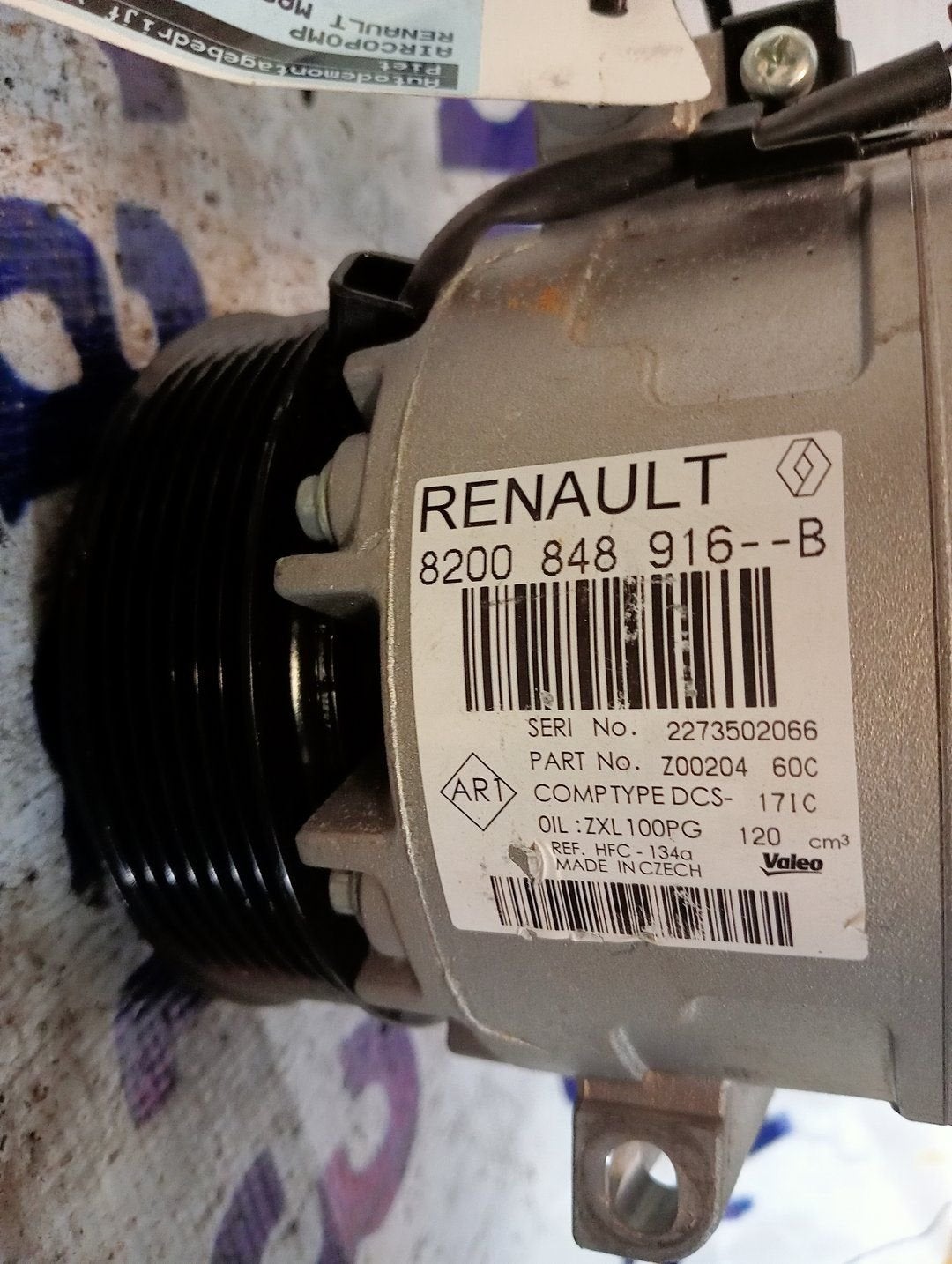 RENAULT Master AIRCOPOMP artikelnummer 8200848916B, Auto-onderdelen, Gebruikt, -, Renault, -