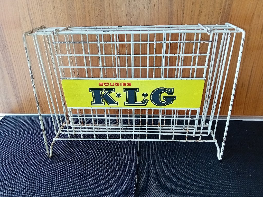 Vintage rekje KLG bougies, Verzamelen, Ophalen of Verzenden, Zo goed als nieuw, Gebruiksvoorwerp