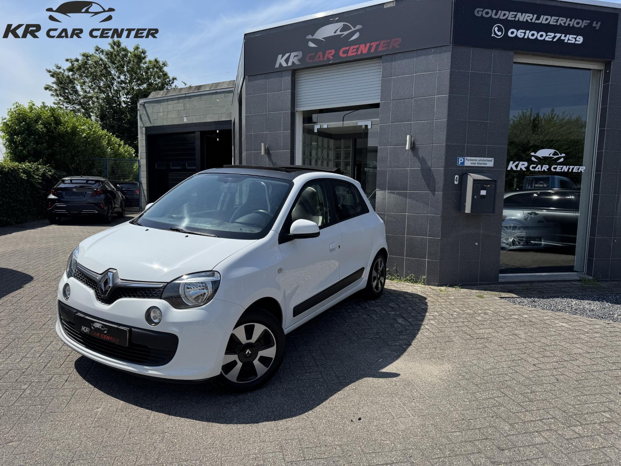Renault Twingo 1.0 Expression OPEN DAK-AIRCO-CRUISE CTRL-PDC, Auto's, Gebruikt, 840 kg, Wit, Bedrijf