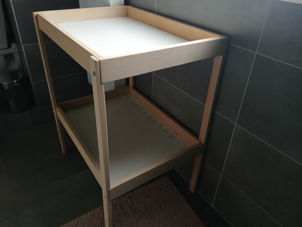 Ikea Commode, beuken/wit, 72x53 cm, Minder dan 75 cm, 50 tot 70 cm, Nieuw, Commode