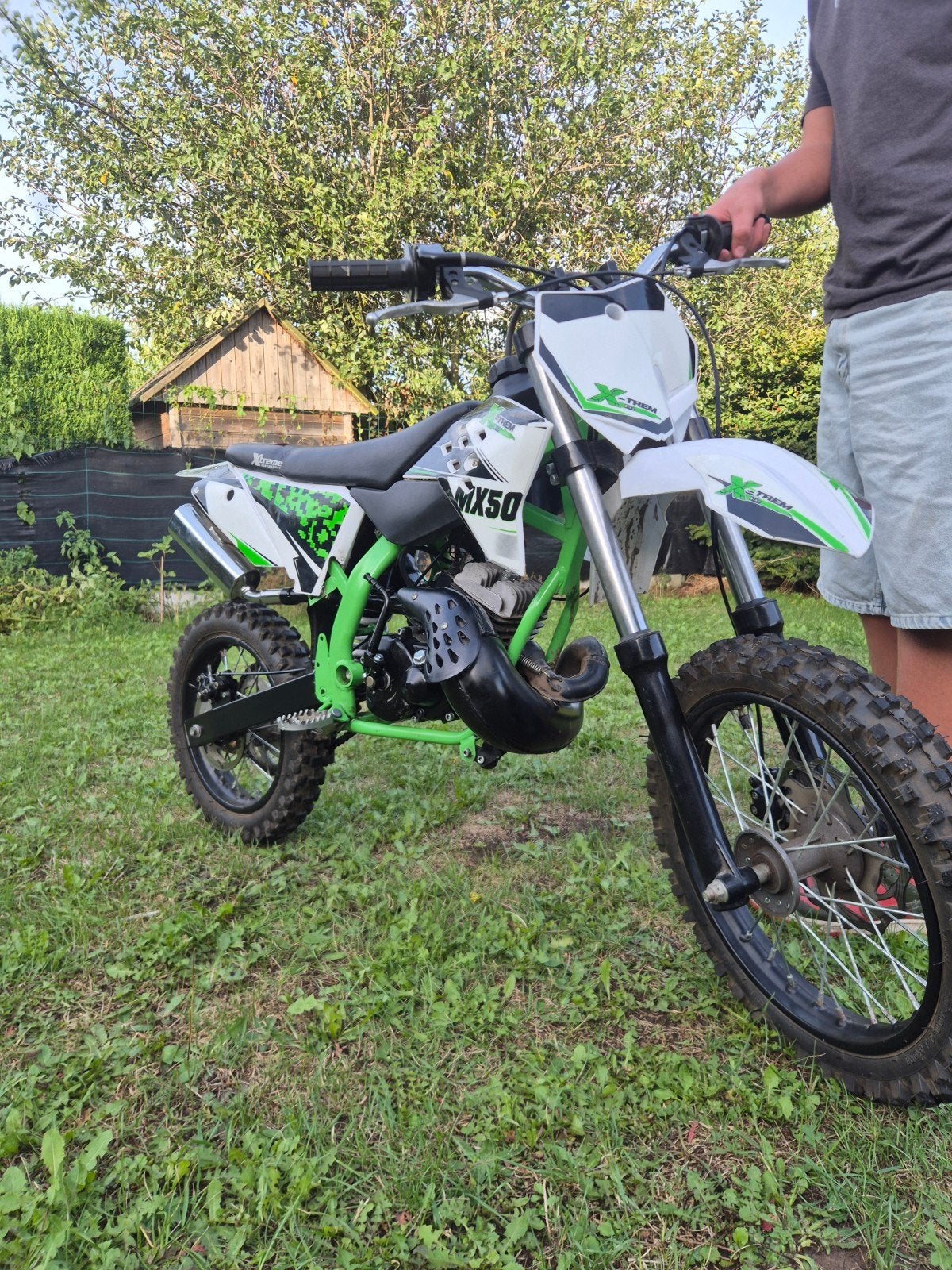 crossbrommer 50cc, Fietsen en Brommers, Ophalen, Zo goed als nieuw, 50 cc