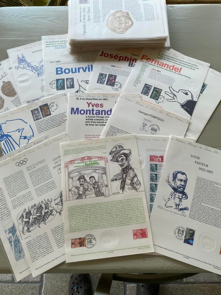 53 vellen - Collection Historique du Timbre Poste Français, Ophalen