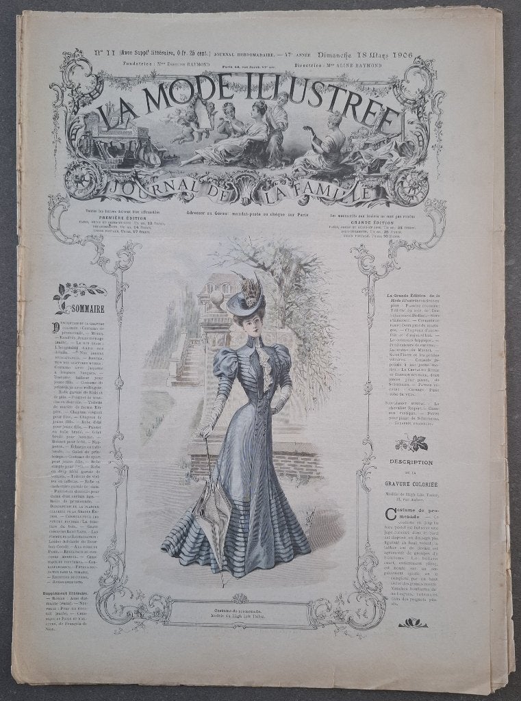 Exemplaar nr 11 van La Mode Illustrée uit 1906, Boeken, Ophalen of Verzenden, Gelezen, Krant
