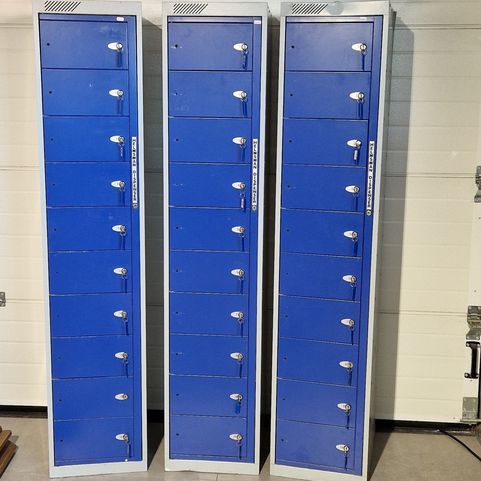 Helmsman dispender locker kast met 10 vakken en sleutels , 3, Enlèvement ou Envoi, Utilisé