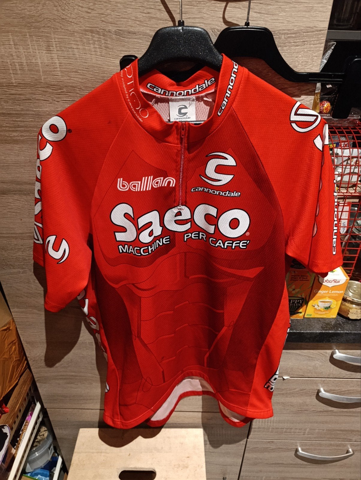 Maillot Cyclisme Vintage Saeco Cannondale 2003 (Taille XL), Enlèvement ou Envoi