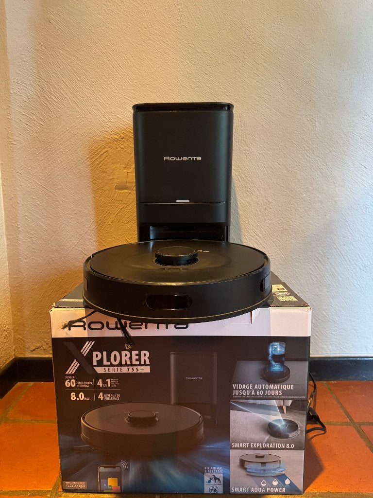 Robot aspirateur laveur Rowenta X-Plorer Série 75S+, Rowenta, Enlèvement ou Envoi, Comme neuf, Aspirateur robot
