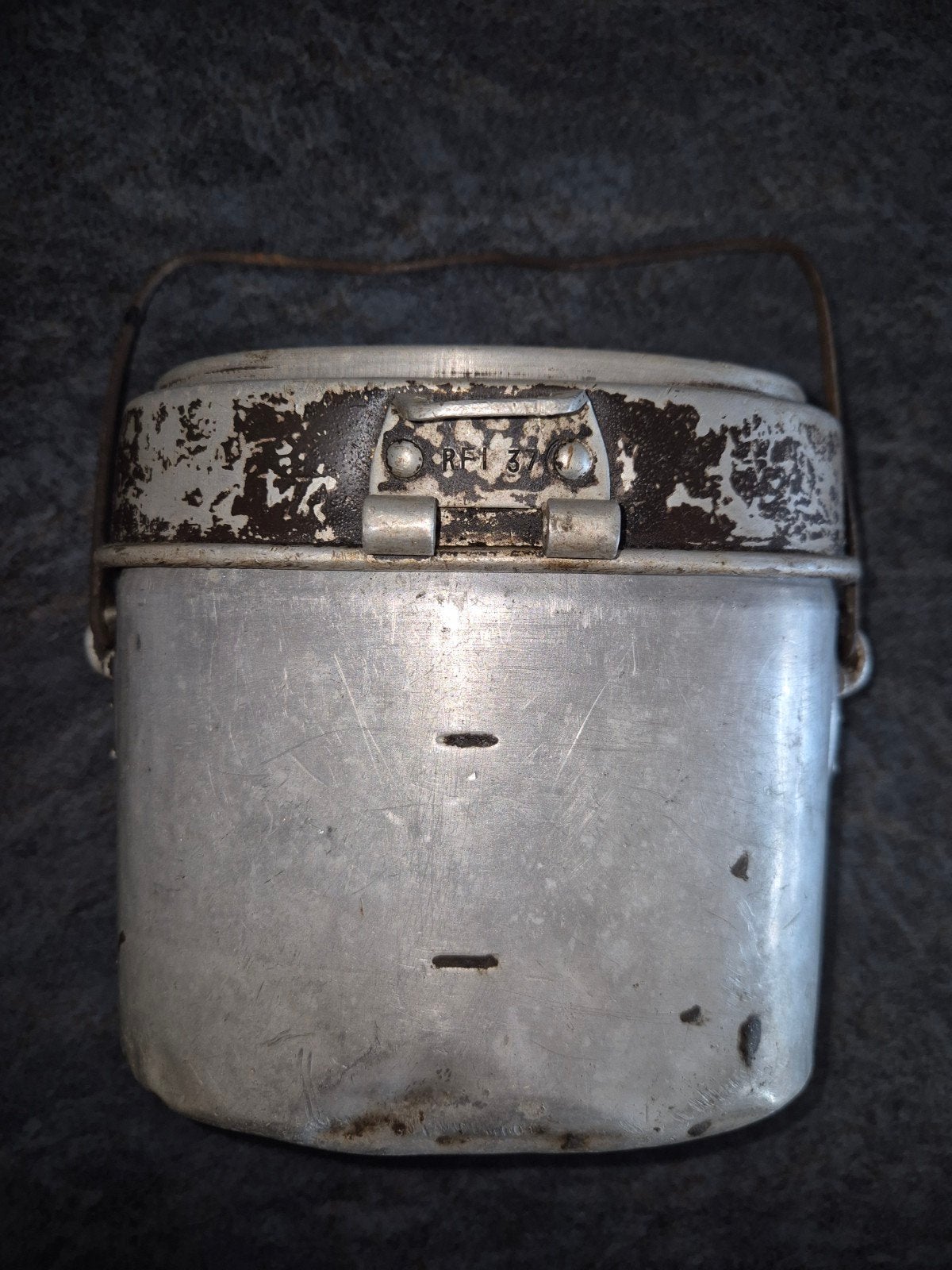 Originele Duitse gamel uit WO2, Ophalen of Verzenden, Landmacht, Overige typen