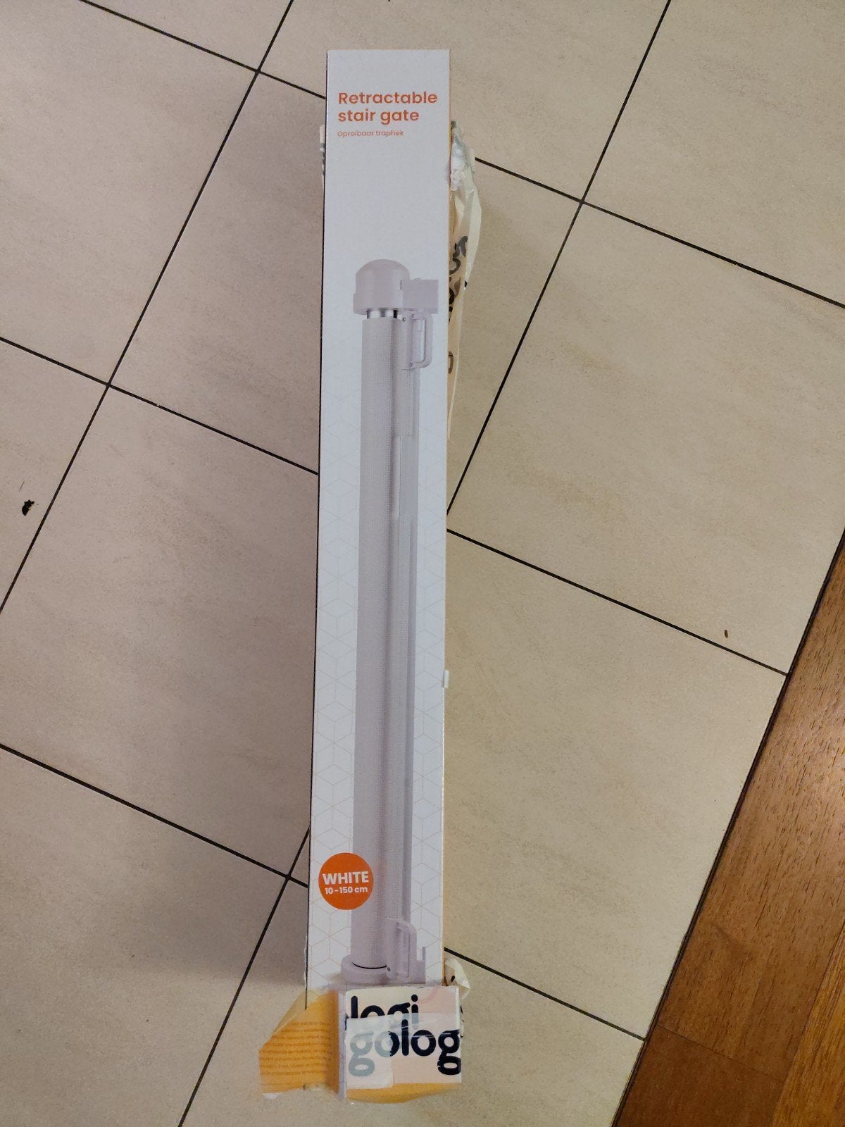 Neuf et emballé. Barrière bébé rétractable., Enlèvement, Neuf, Autres matériaux, Barrière rétractable